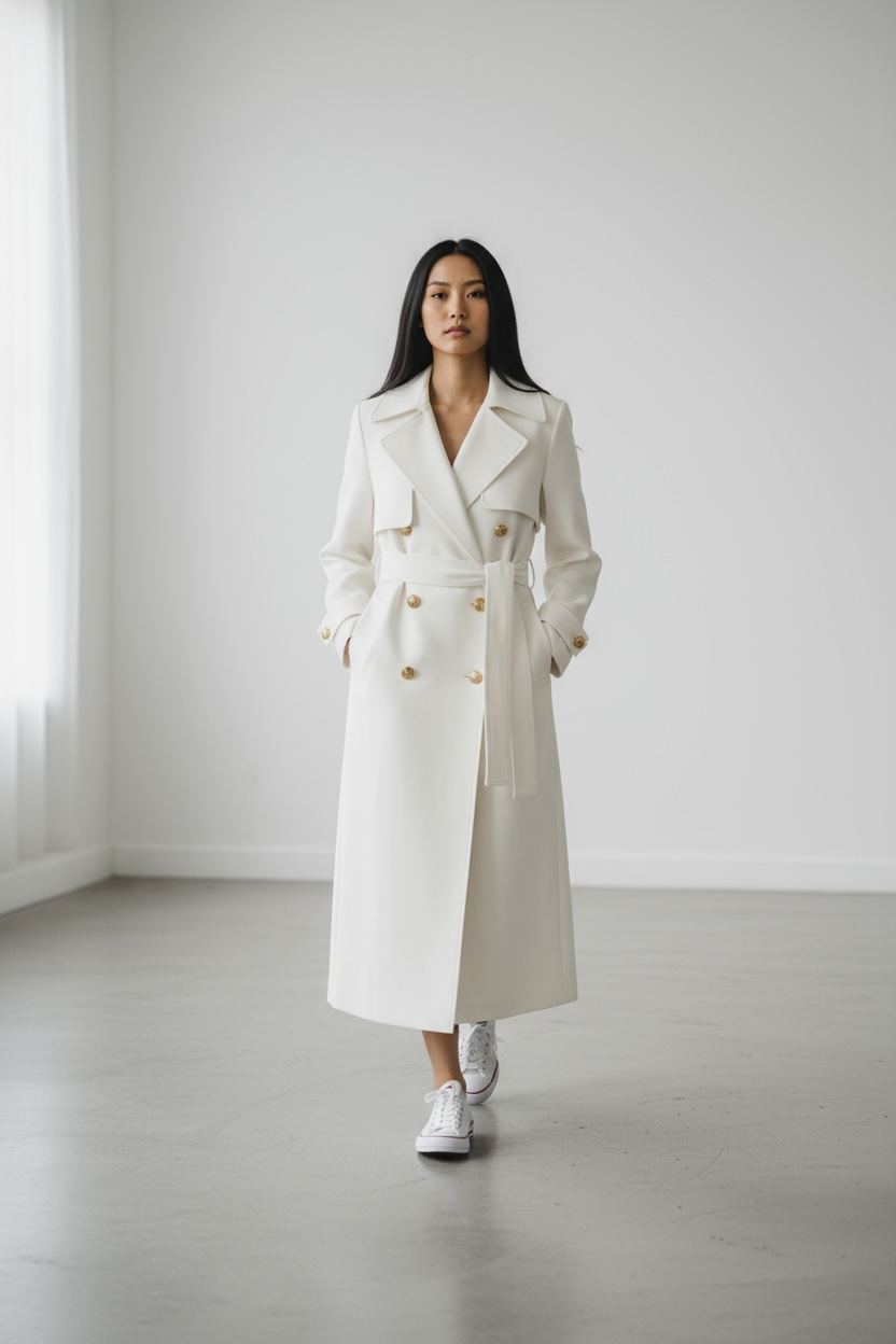 Sculpted Belted Coat