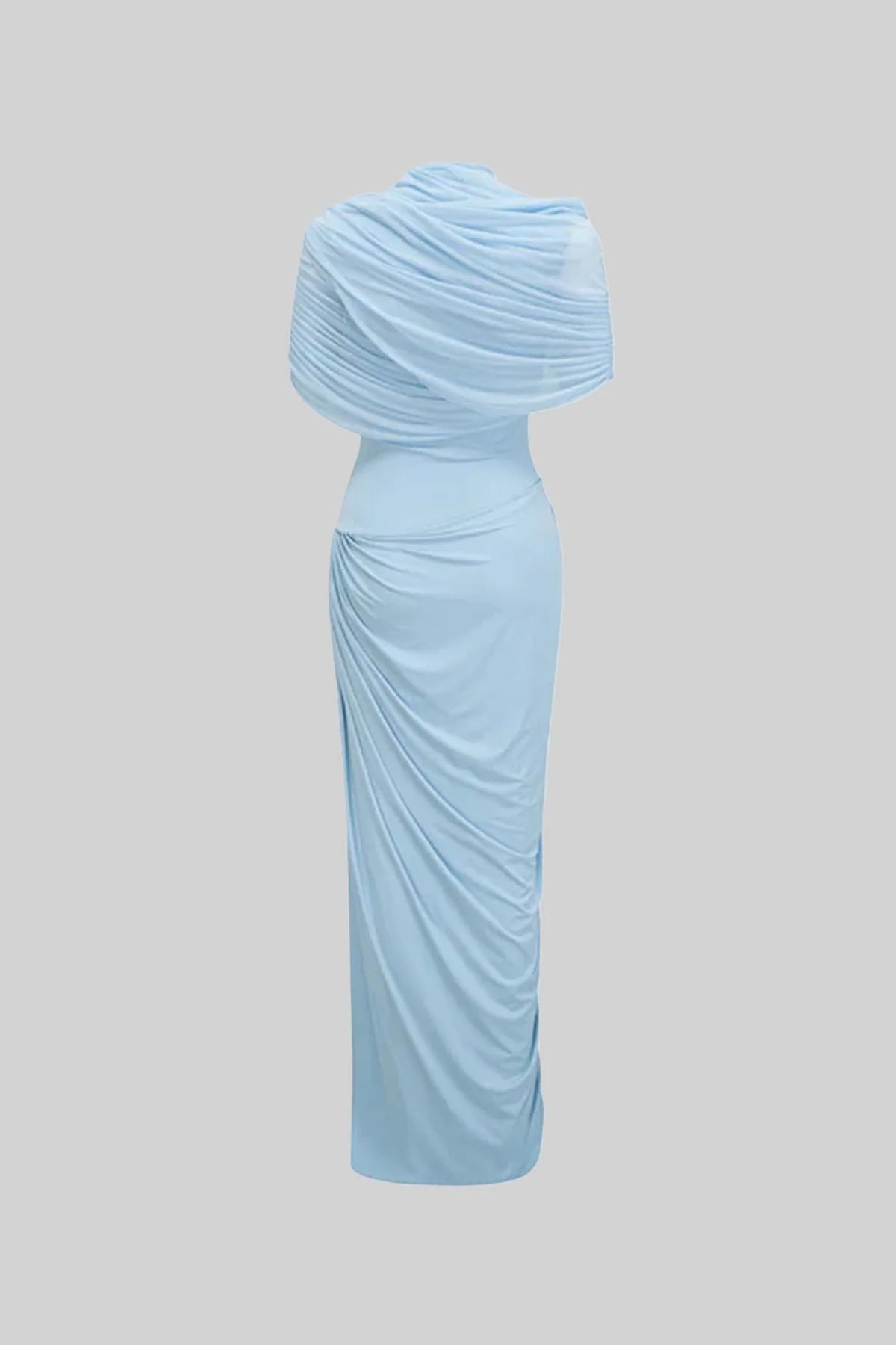 Rosa Asymmetric Draped Maxi Dress
