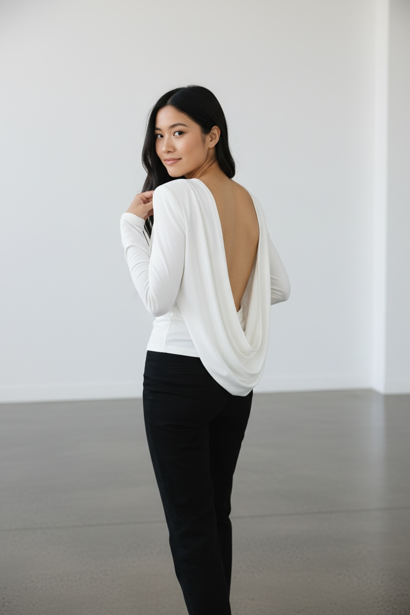 Reversible Draped Top