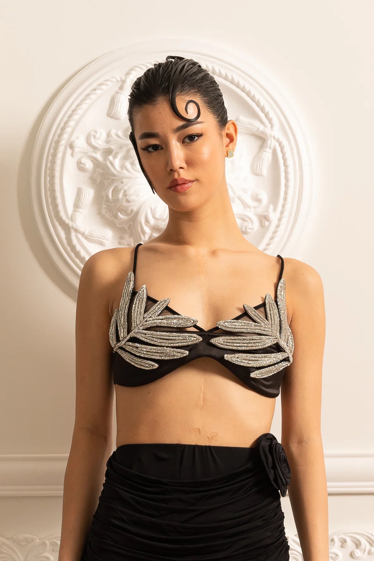 Black Leaf Bralette