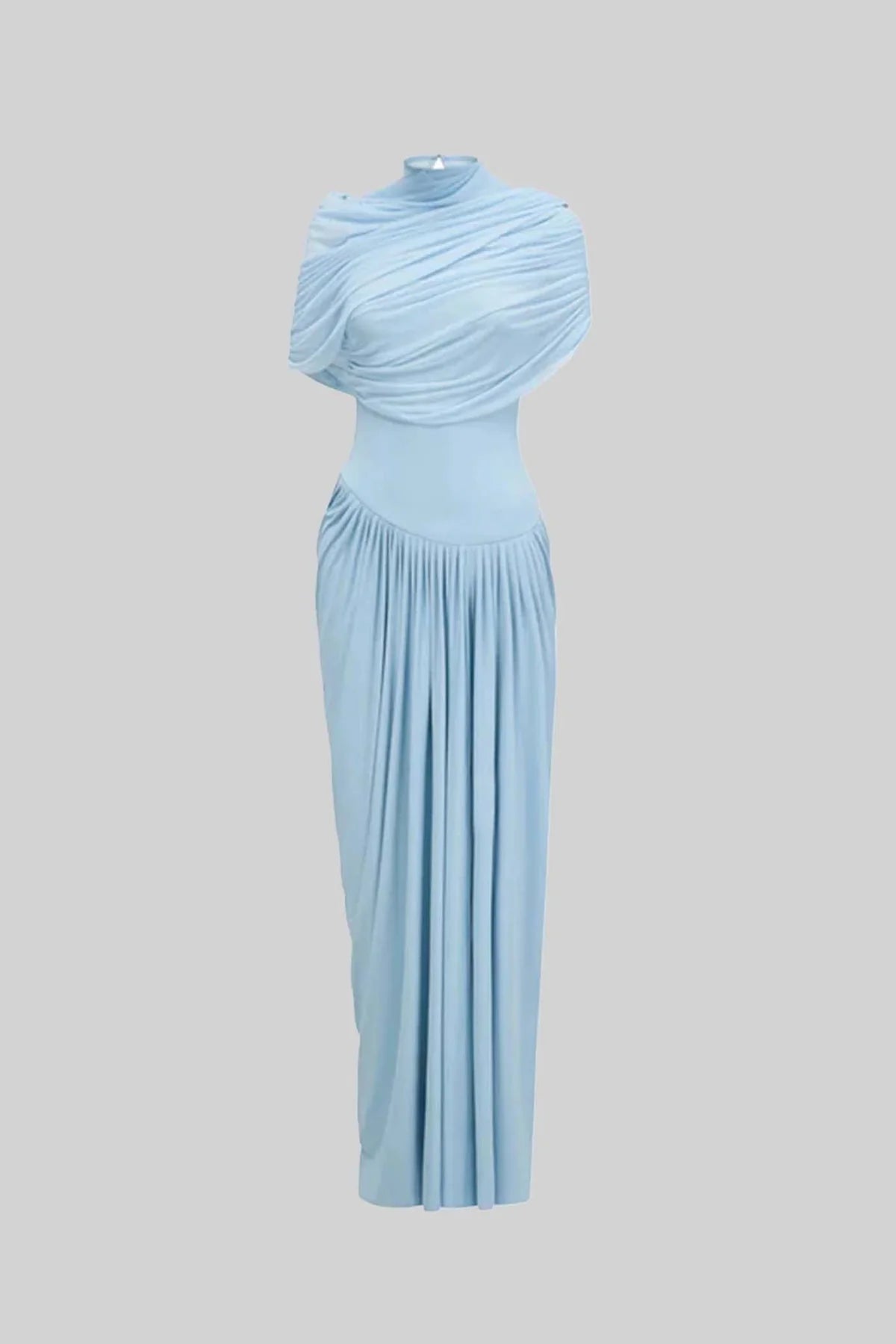 Rosa Asymmetric Draped Maxi Dress